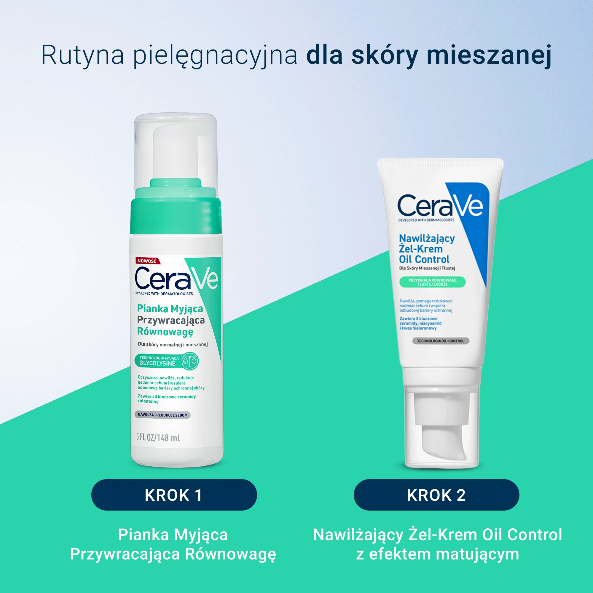 CeraVe Balancing Air pianka myjąca do twarzy, 150 ml