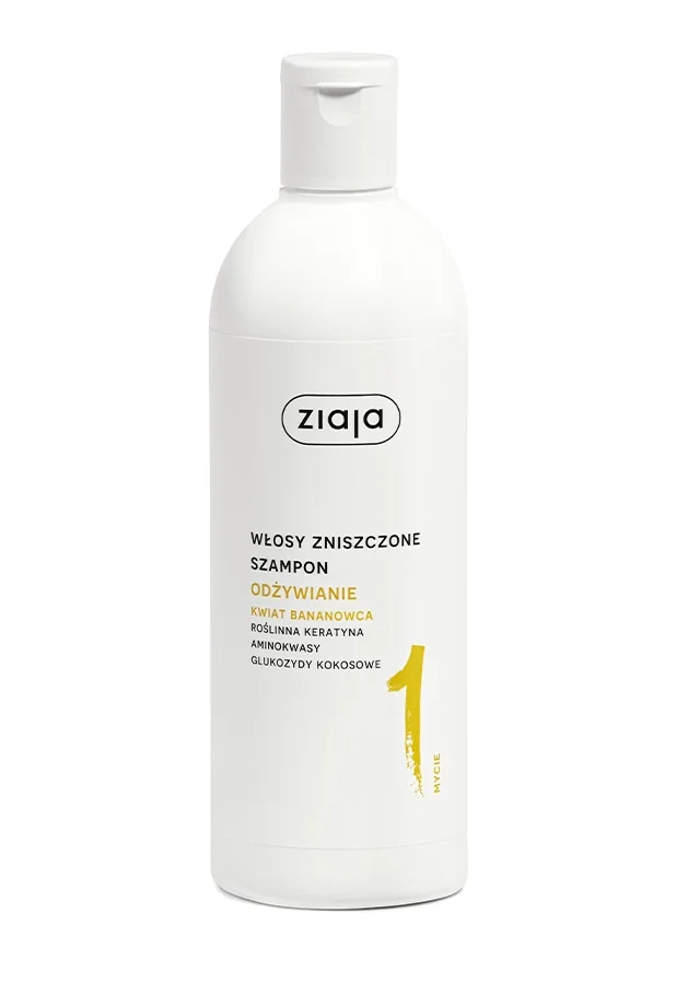 Ziaja Kwiat Bananowca Odżywianie szampon do włosów zniszczonych, 400 ml