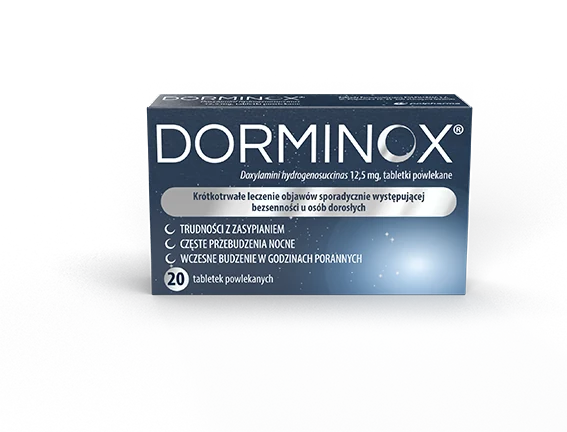 Dorminox 12,5 mg 20 tabletek powlekanych