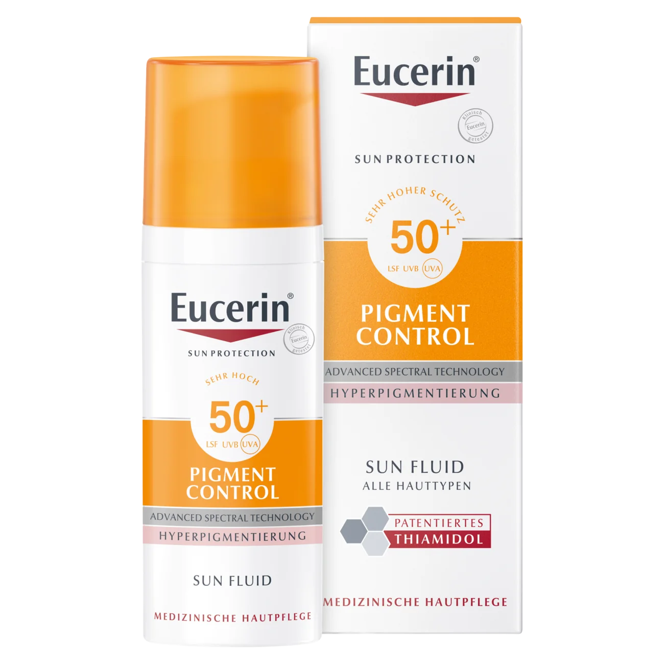 Eucerin Sun Pigment Control SPF 50+ fluid przeciw przebarwieniom do twarzy, 50 ml