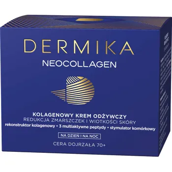 Dermika Neocollagen 70+, odżywczy krem redukujący zmarszczki na dzień/noc, 50ml 