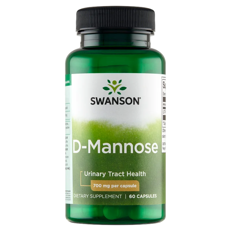 Swanson D-mannoza, 700 mg, suplement diety, 60 kapsułek