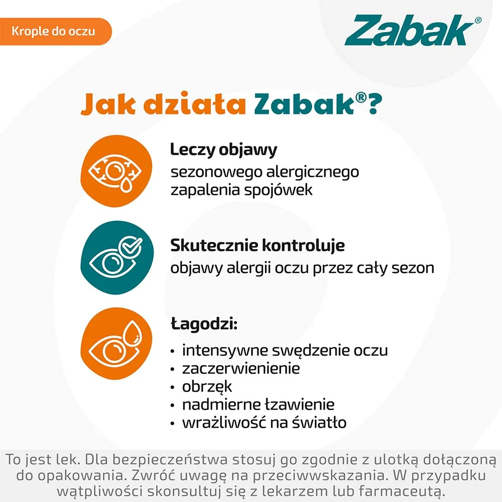 Zabak 0,25 mg/ml, krople do oczu, 5 ml
