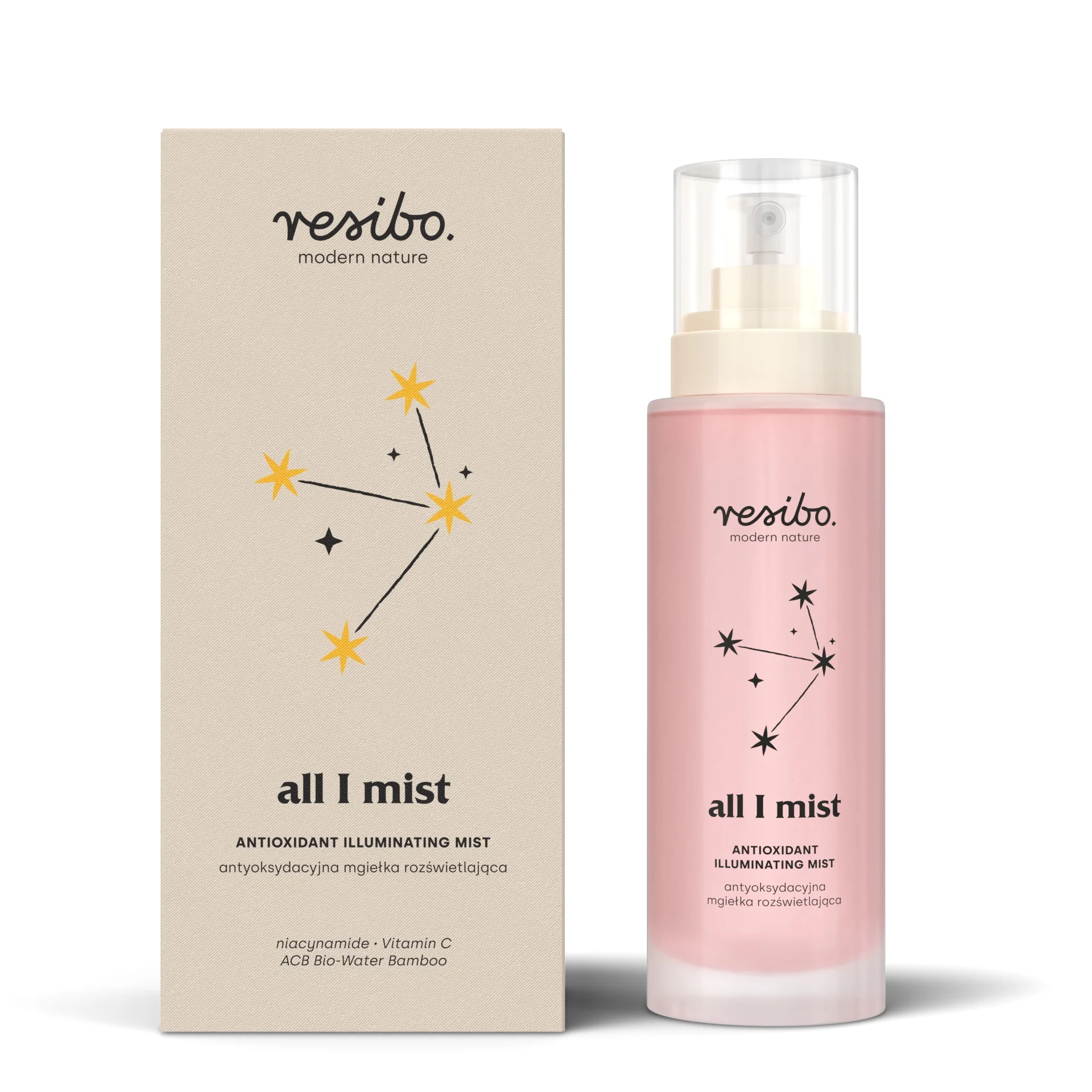 Resibo All I mist antyoksydacyjna mgiełka rozświetlająca, 100 ml