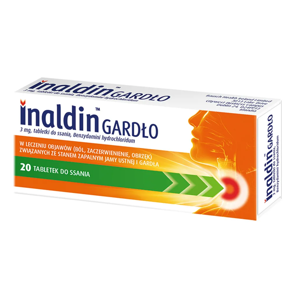 Inaldin Gardło 3 mg 20 tabletek do ssania