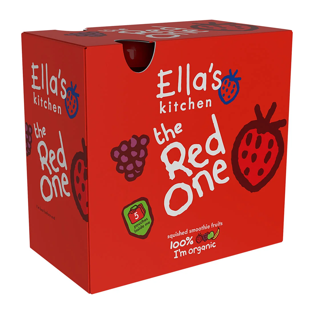 Ella's Kitchen BIO Red One puree owocowe z truskawką, 5 x 90 g