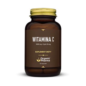 Organic Pharma Witamina C 1000 mg + Cynk 15mg, suplement diety, 60 kapsułek 