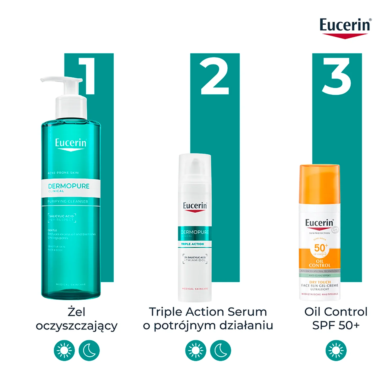 Eucerin DermoPure Clinical żel oczyszczający do twarzy i ciała, 400 ml
