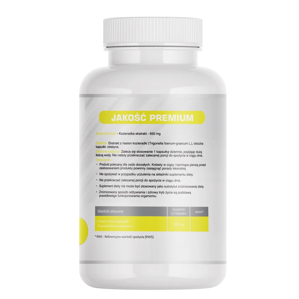 Medfuture Kozieradka ekstrakt, 650 mg, 60 kapsułek
