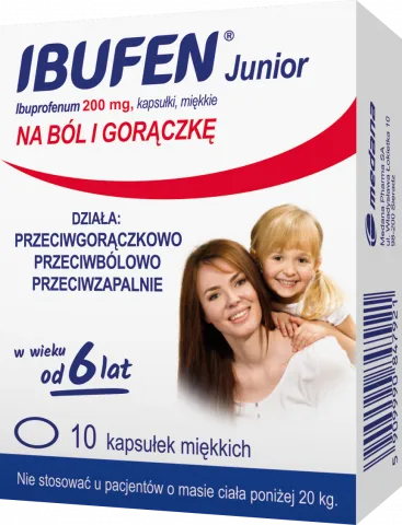 Ibufen Junior, 200 mg, 10 kapsułek miękkich