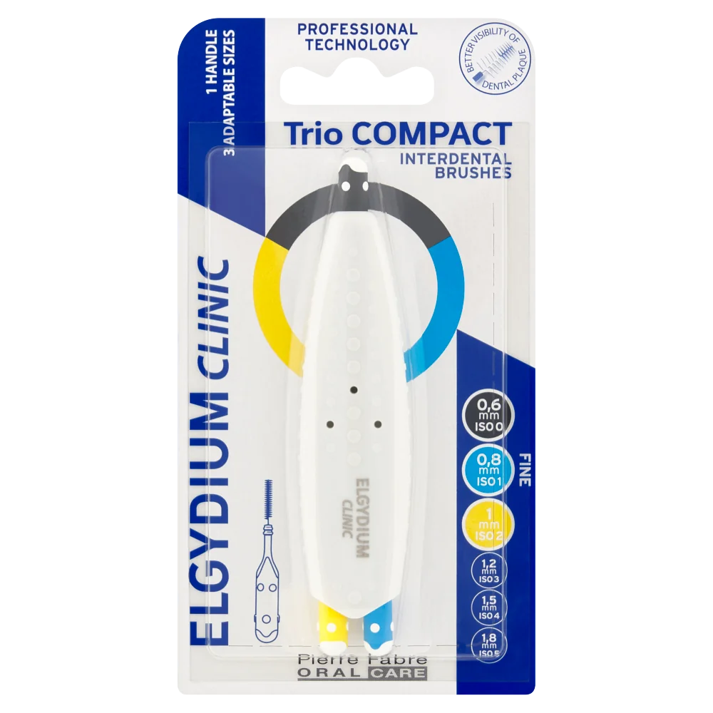 Elgydium Clinic Triocompact (ISO 0/1/2) szczoteczka międzyzębowa, 3 sztuki