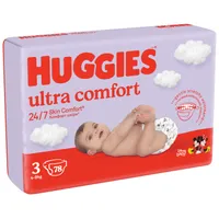 Huggies Ultra Comfort pieluchy rozmiar 3 Mega Pack, 78 szt.