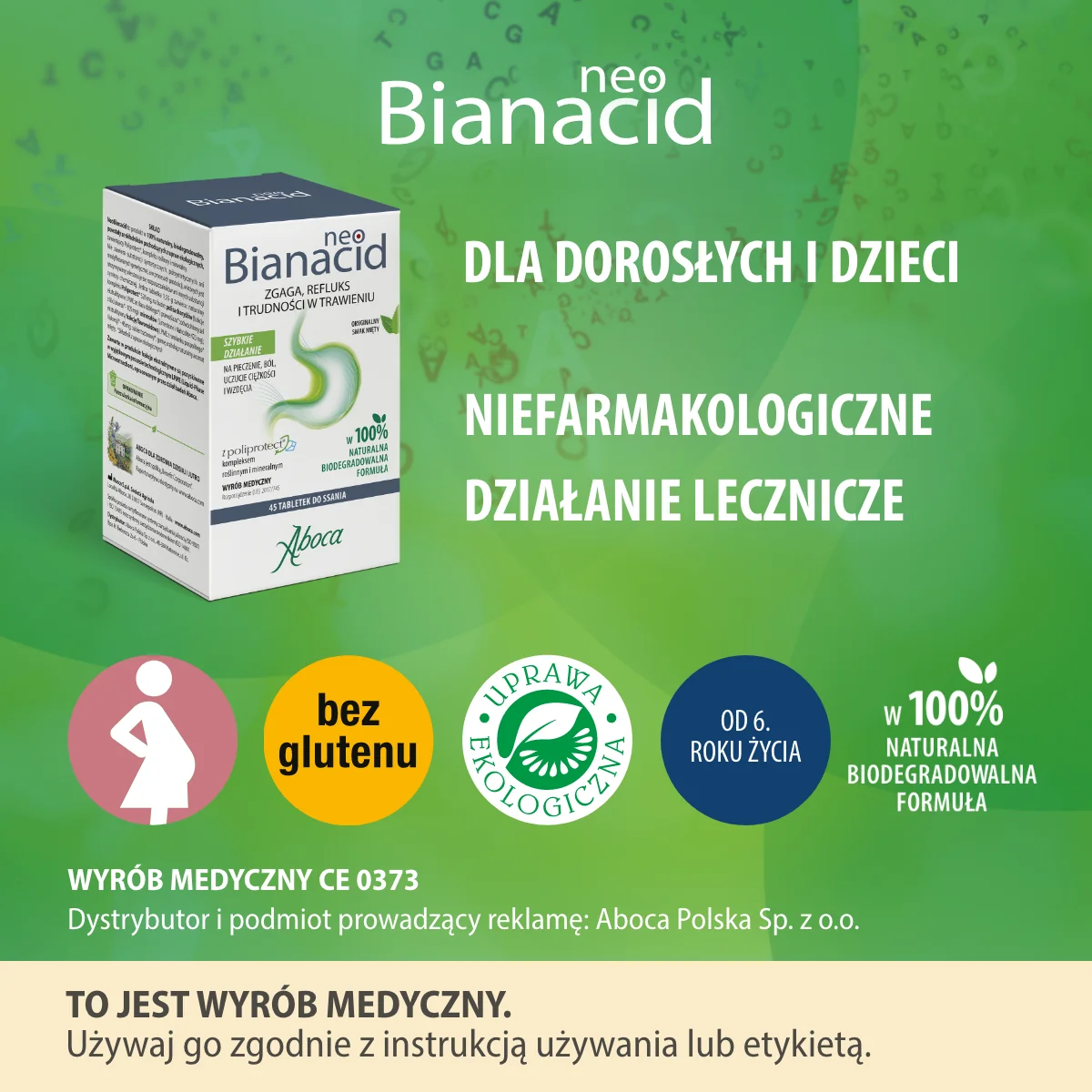 Aboca NeoBianacid 45 tabletek do ssania
