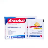 Ascalcin Plus, 10 saszetek, smak cytrynowy