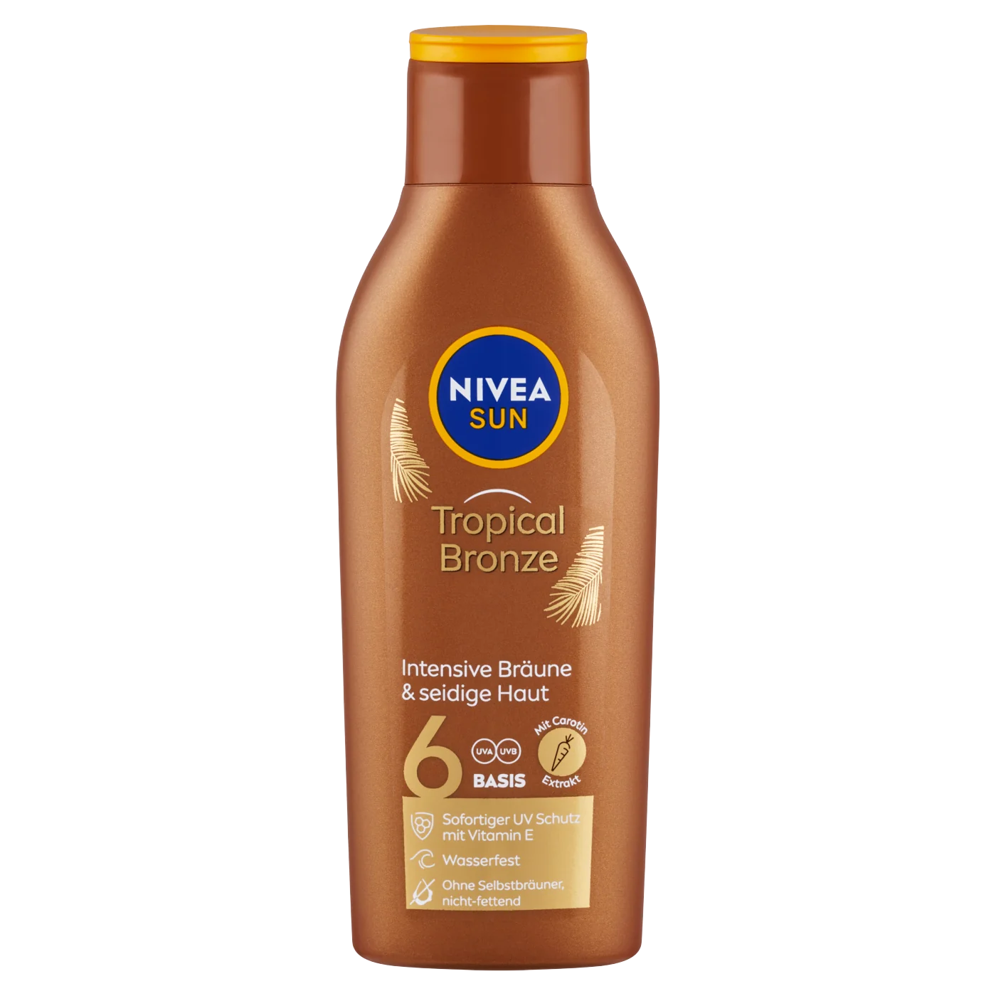 Nivea Sun Tropical Bronze mleczko do opalania z karotenem SPF 6, 200 ml