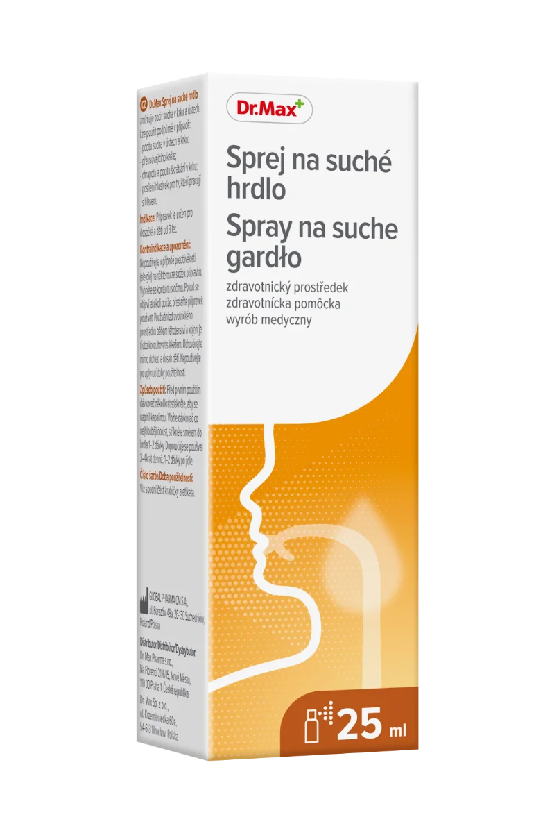 Dr.Max spray na suche gardło, 25 ml