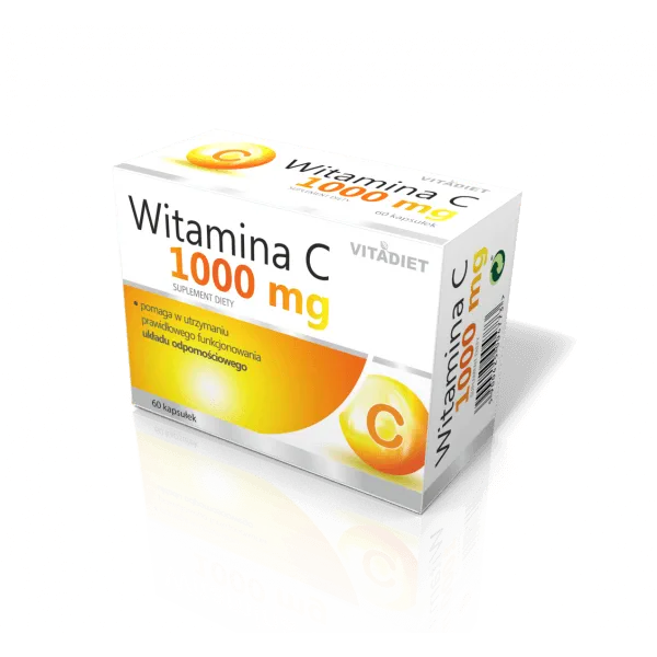 Witamina C 1000 mg, suplement diety, 60 kapsułek