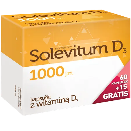 Solevitum D3 1000, suplement diety, 75 kapsułek
