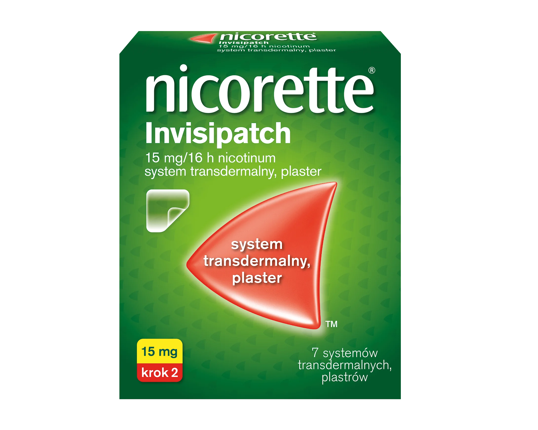 Nicorette Invisipatch 15 mg/16 h nicotinum 7 plastrów