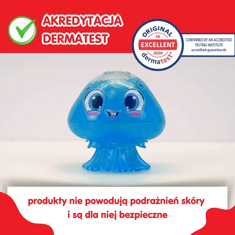Zimpli Kids Glowy Gellfish Slime świecąca meduza, zabawka 3+