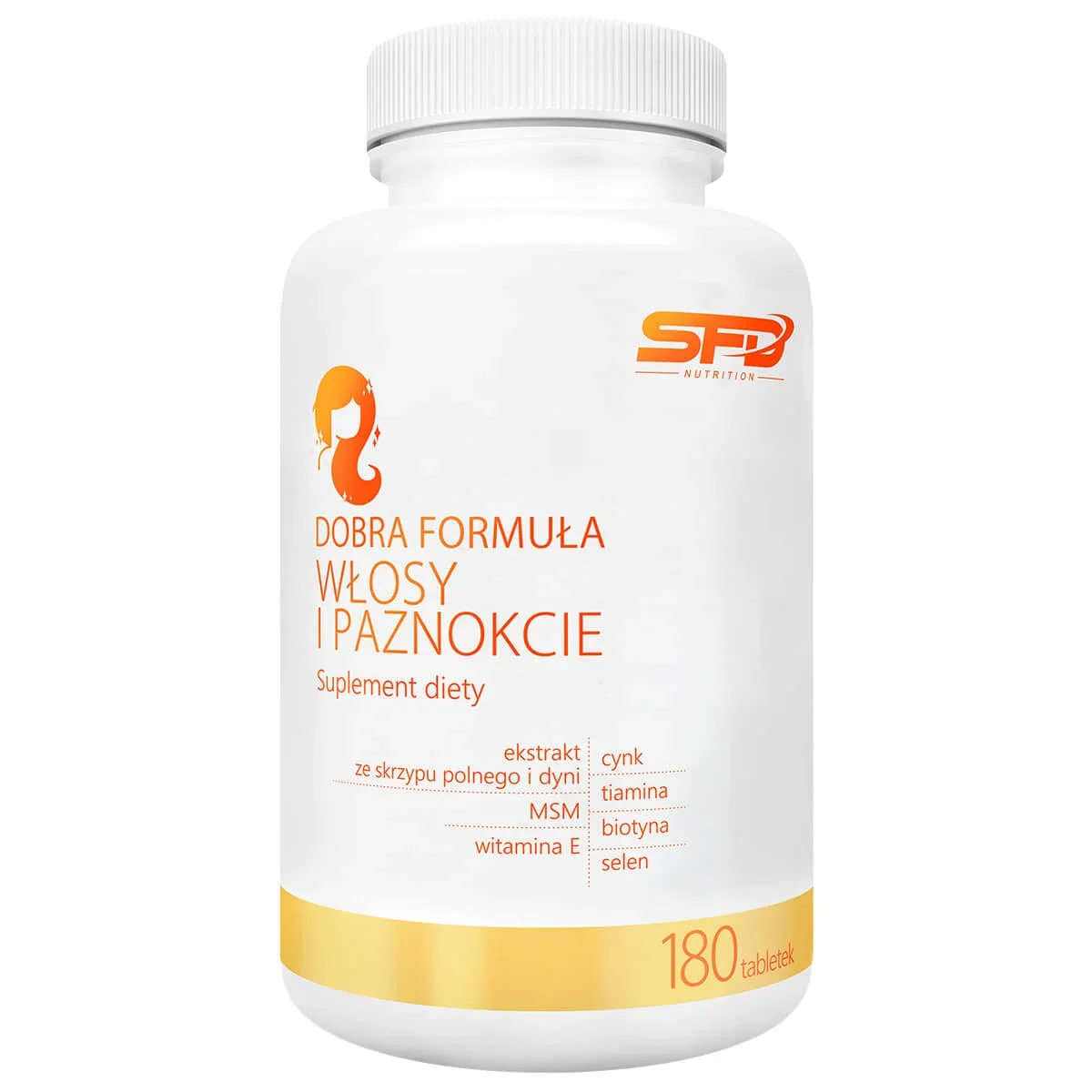 SFD Dobra Formuła Włosy Paznokcie 180 tabletek