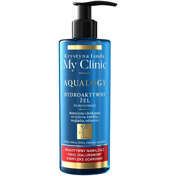 Janda My Clinic Aqualogy hydroaktywny żel do mycia twarzy, 400 ml