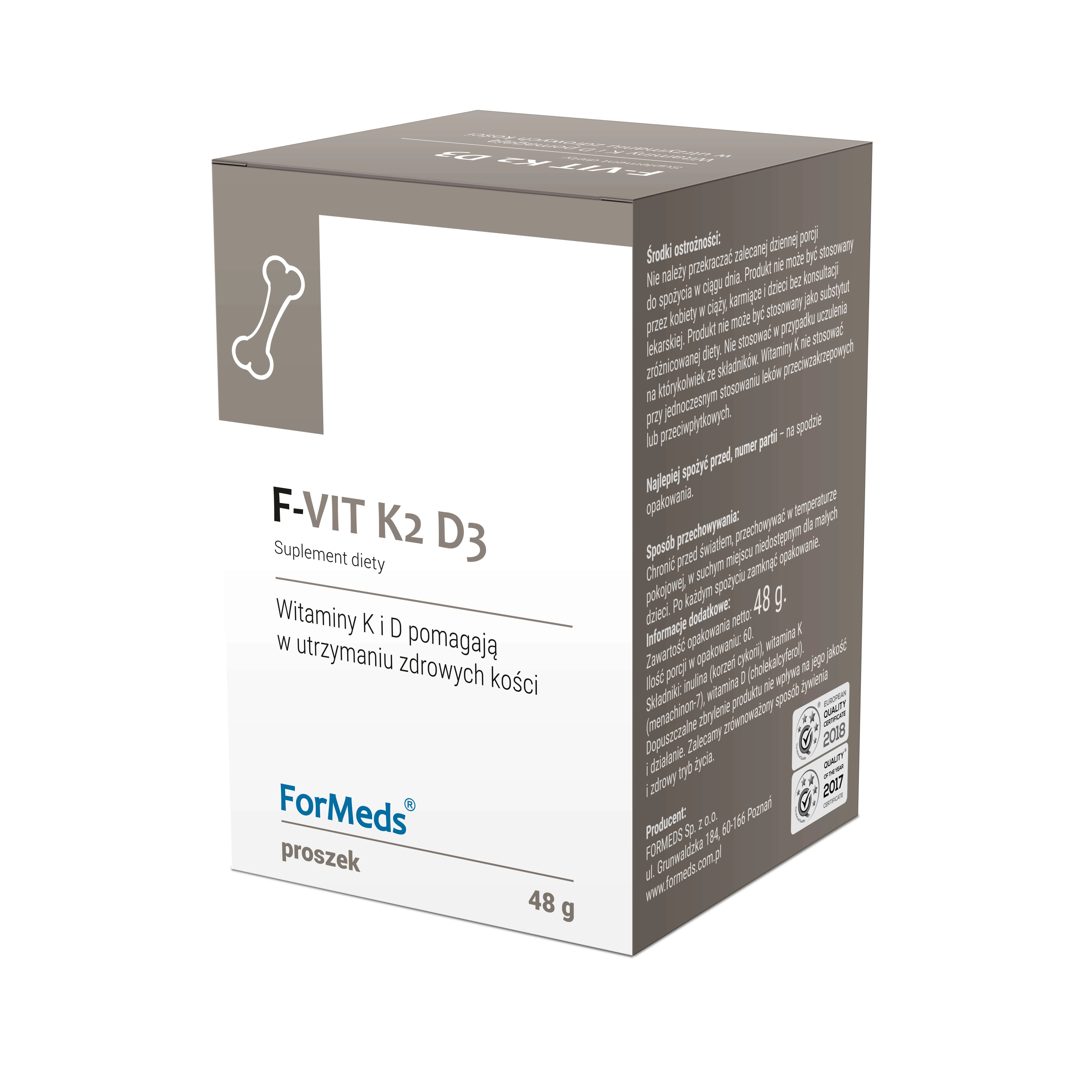 ForMeds F-VIT K2-D3, suplement diety, 48 g