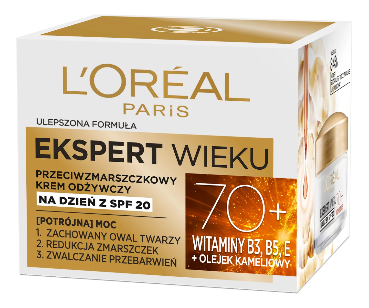 L`Oreal Paris Ekspert wieku przeciwzmarszczkowy krem odżywczy do twarzy 70+, 50 ml
