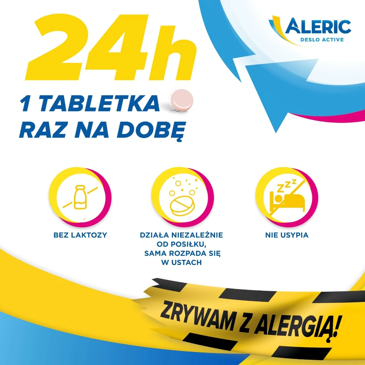 Aleric Deslo Active 2,5mg 10 tabletek ulegających rozpuszczeniu w jamie ustnej