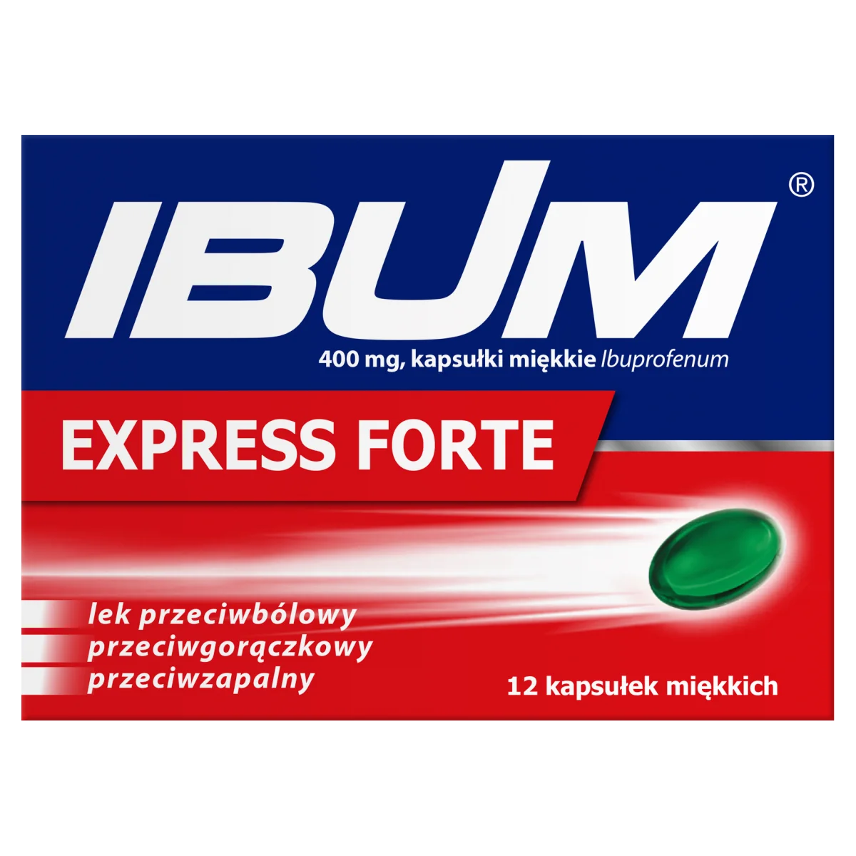 Ibum Express Forte 400 mg 12 kapsułek miękkich