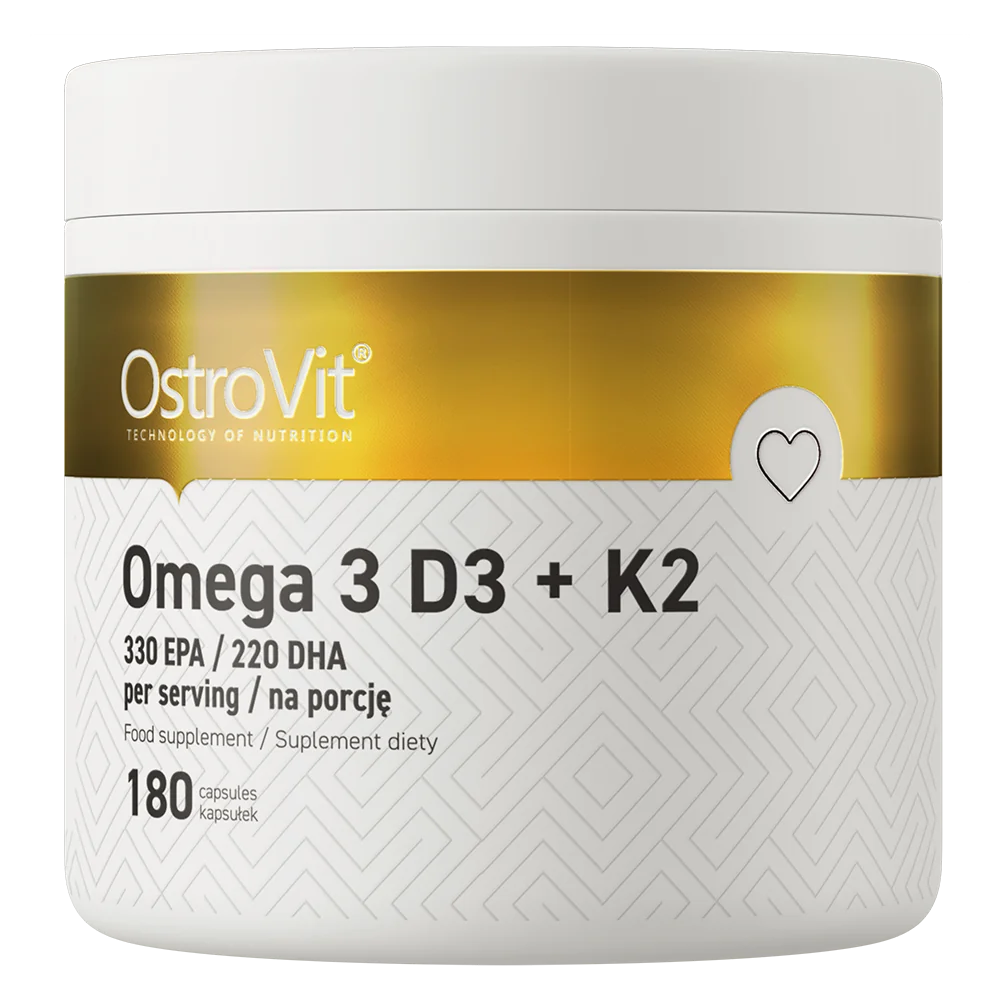 OstroVit Omega 3 D3 + K2 180 kapsułek