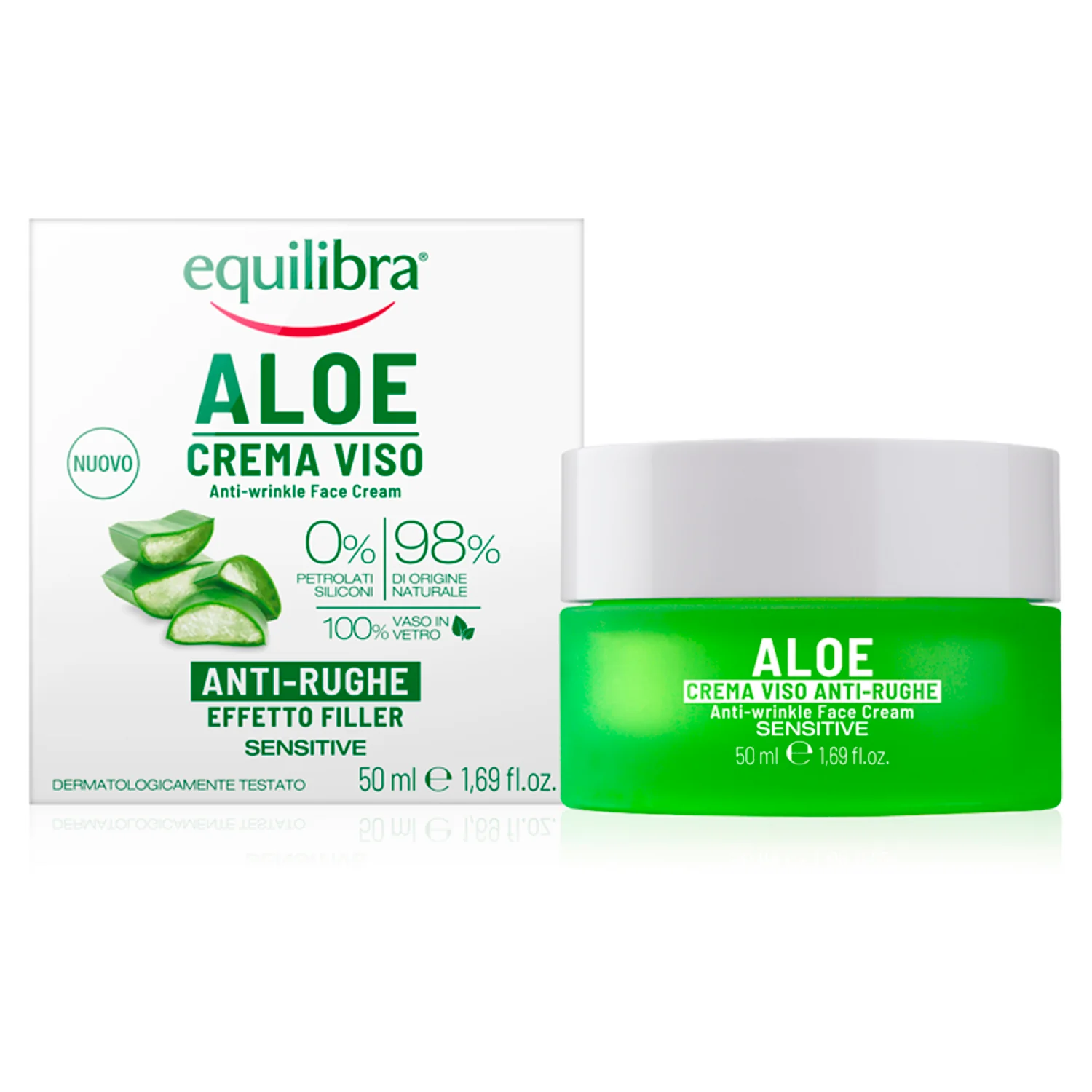 Equilibra Aloesowy krem przeciwzmarszczkowy do twarzy, 50 ml