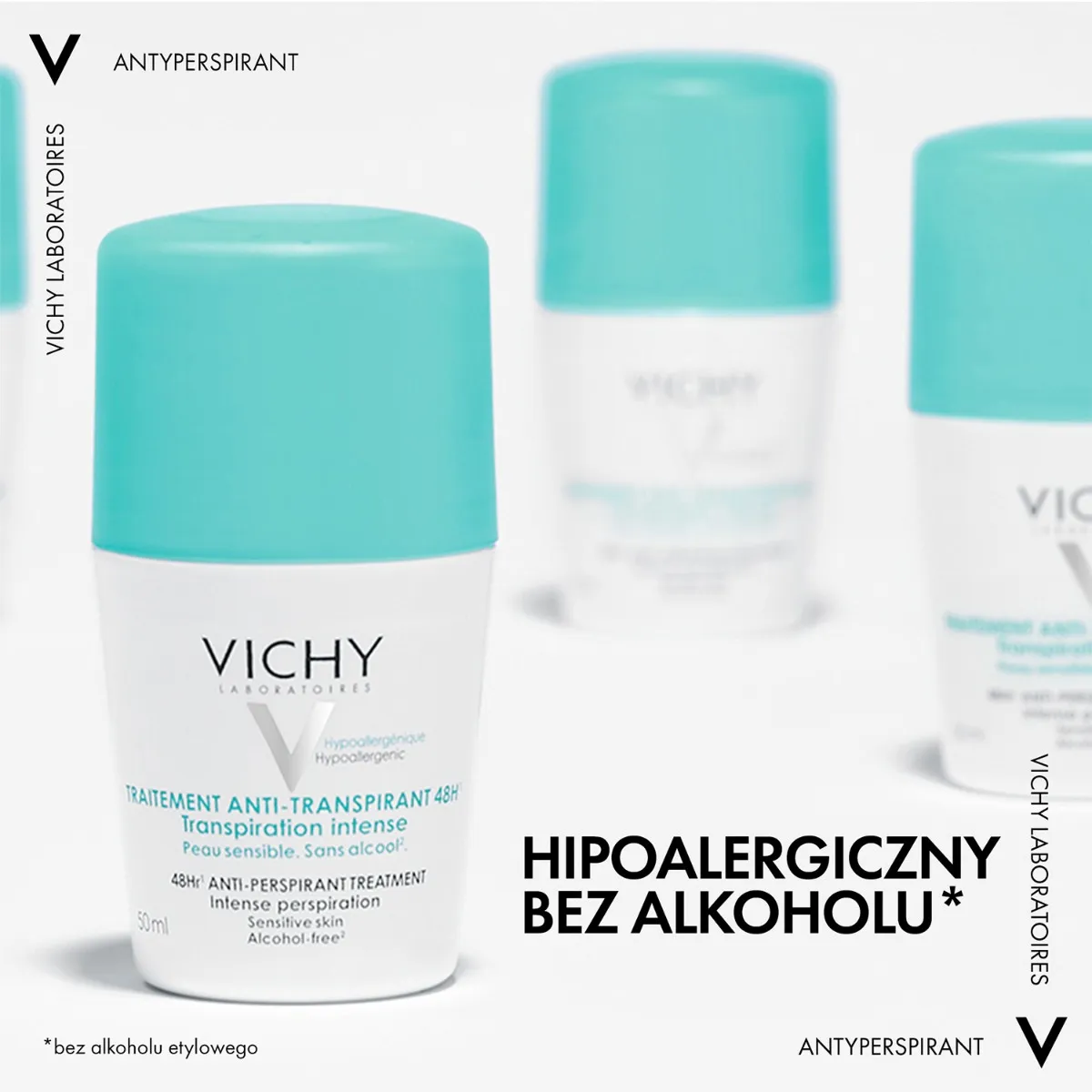 Vichy Traitement Anti-Traspirant 48h Antyperspirant w kulce przeciw intensywnemu poceniu, 50 ml 