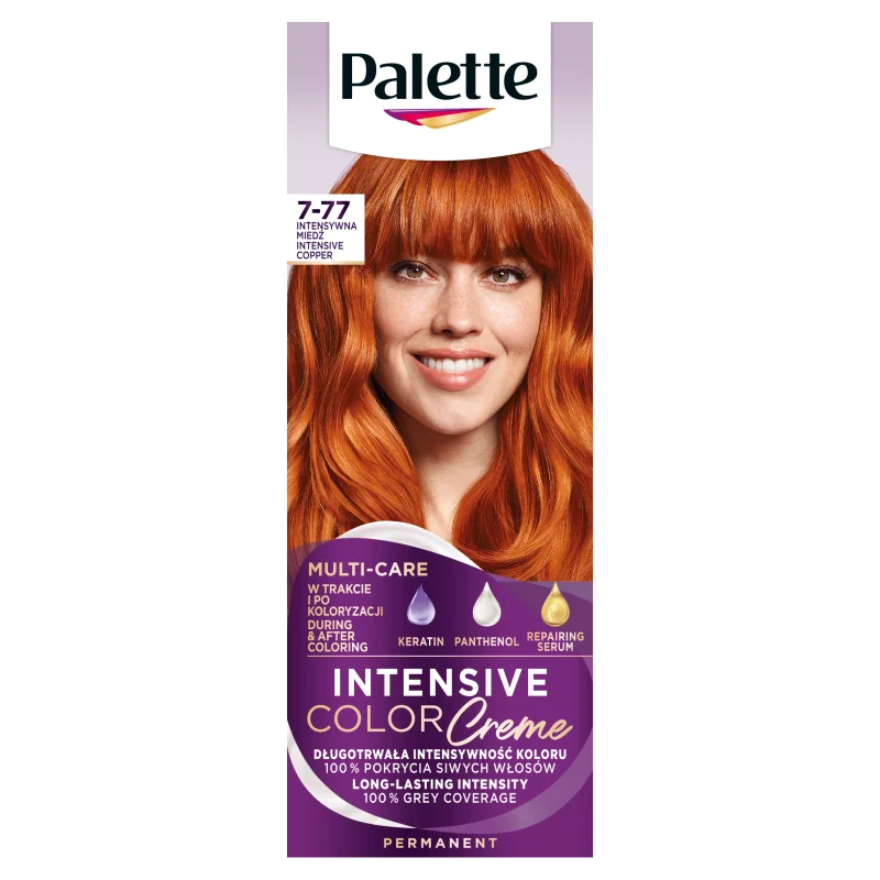 Schwarzkopf Palette Intensive Color Creme farba do włosów 7-77 intensywna miedź, 1 szt.