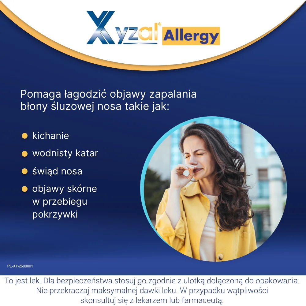 Xyzal Allergy 5 mg 10 tabletek powlekanych