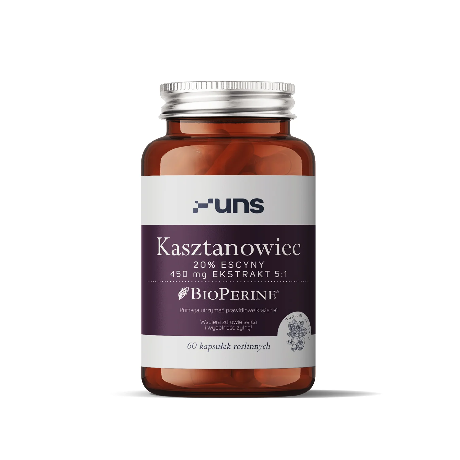 UNS Kasztanowiec + BioPerine® 60 wege kapsułek
