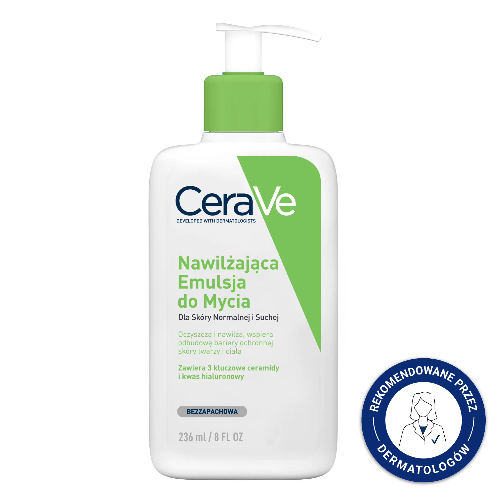 CeraVe nawilżająca emulsja do mycia z ceramidami, 236 ml