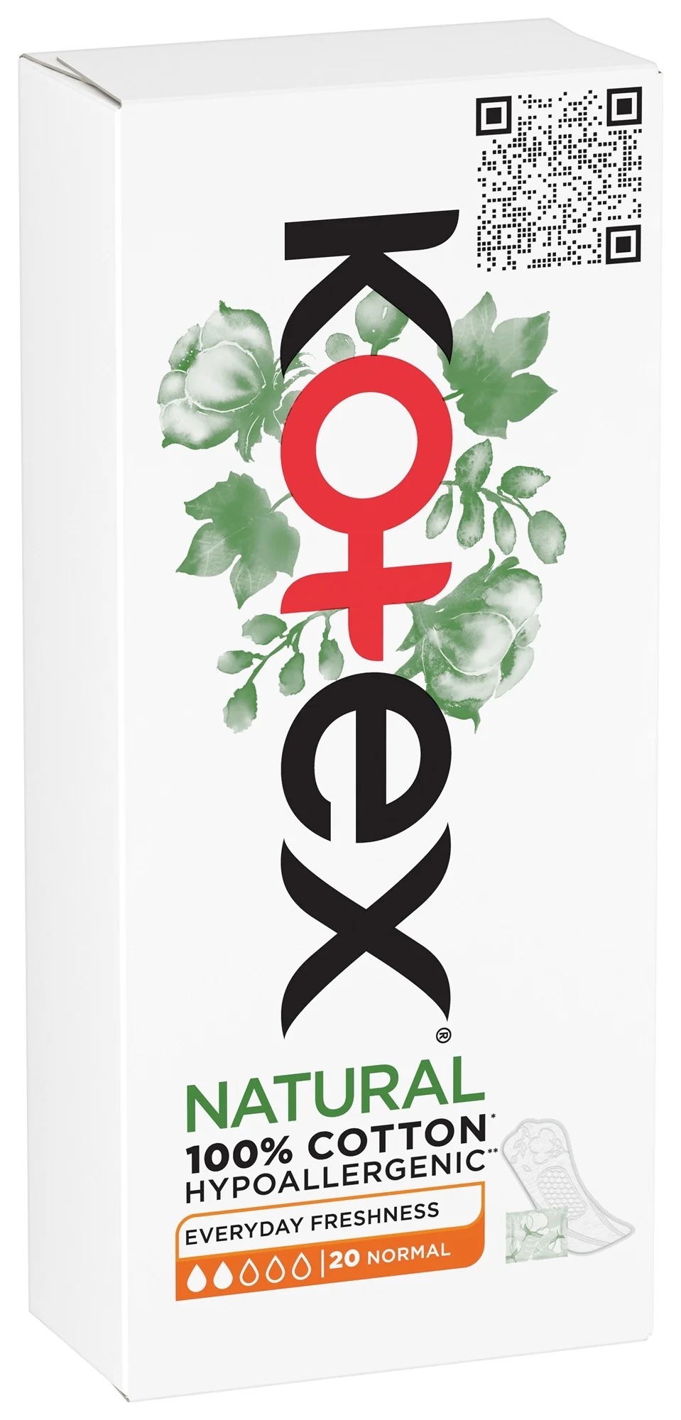 Kotex Natural wkładki higieniczne, 20 sztuk