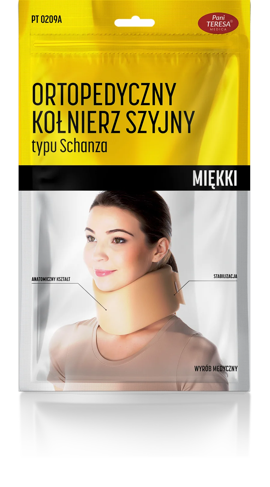 Pani Teresa kołnierz szyjny - ortopedyczny typu Schanza - miękki wys. 8 cm r. L, 1 sztuka