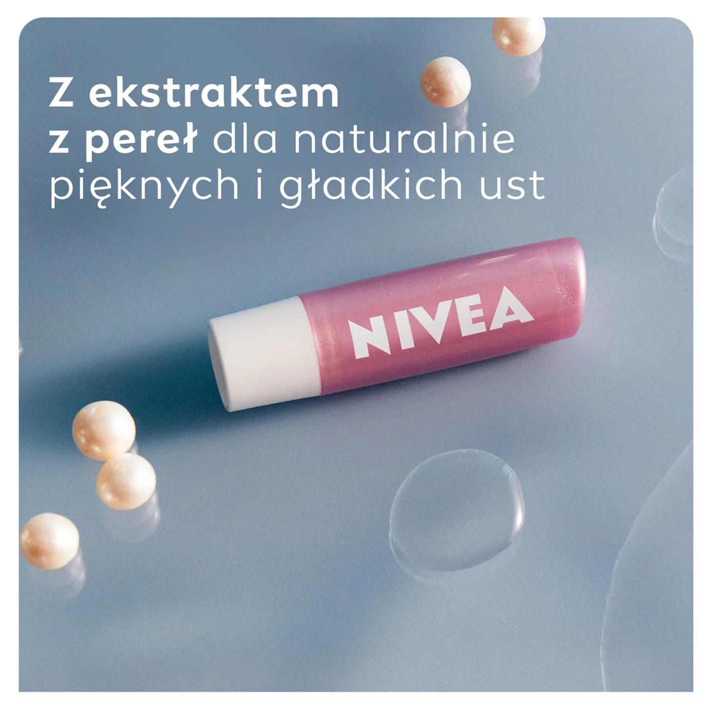Nivea Pearly Shine pielęgnująca pomadka do ust, 4,8 g