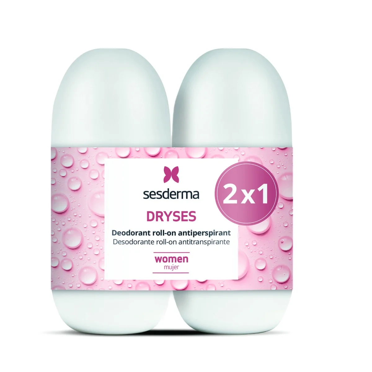 Sesderma Dryses dla kobiet antyperspirant w kulce, 2 x 75 ml