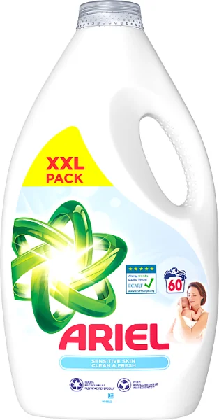 Ariel Sensitive Skin Clean & Fresh płyn do prania, 60 prań