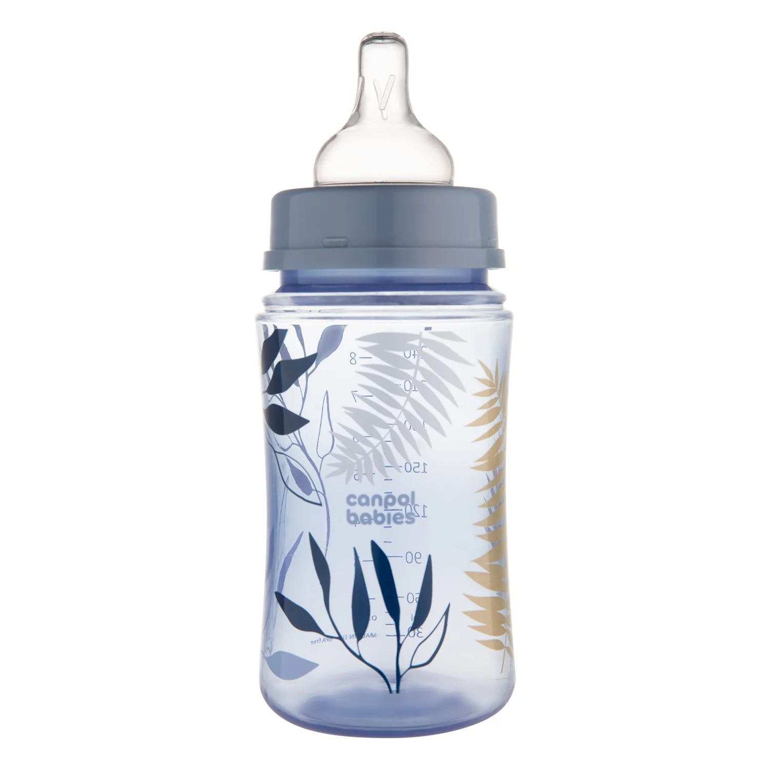 Canpol Babies EasyStart GOLD niebieska butelka antykolkowa 240 ml, 1 sztuka