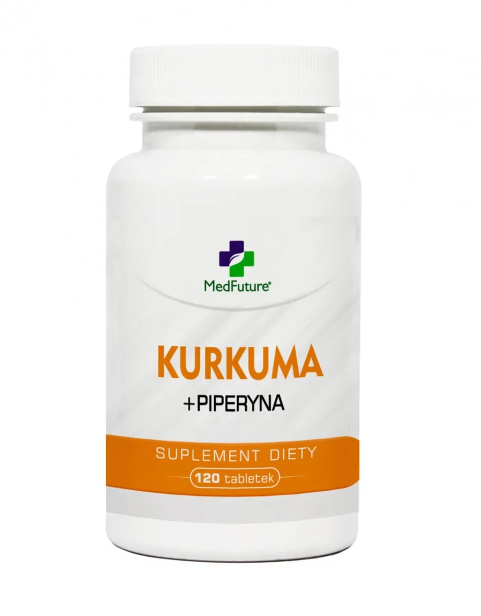 Medfuture Kurkuma + Piperyna, suplement diety, 120 tabletek