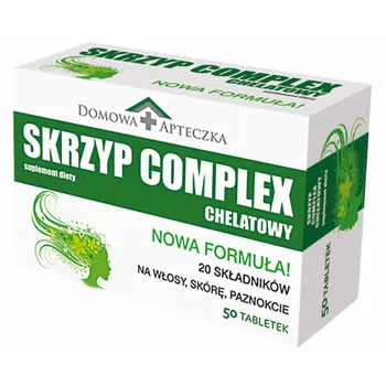 Domowa Apteczka Skrzyp Complex Chelatowany, suplement diety, 50 tabletek 