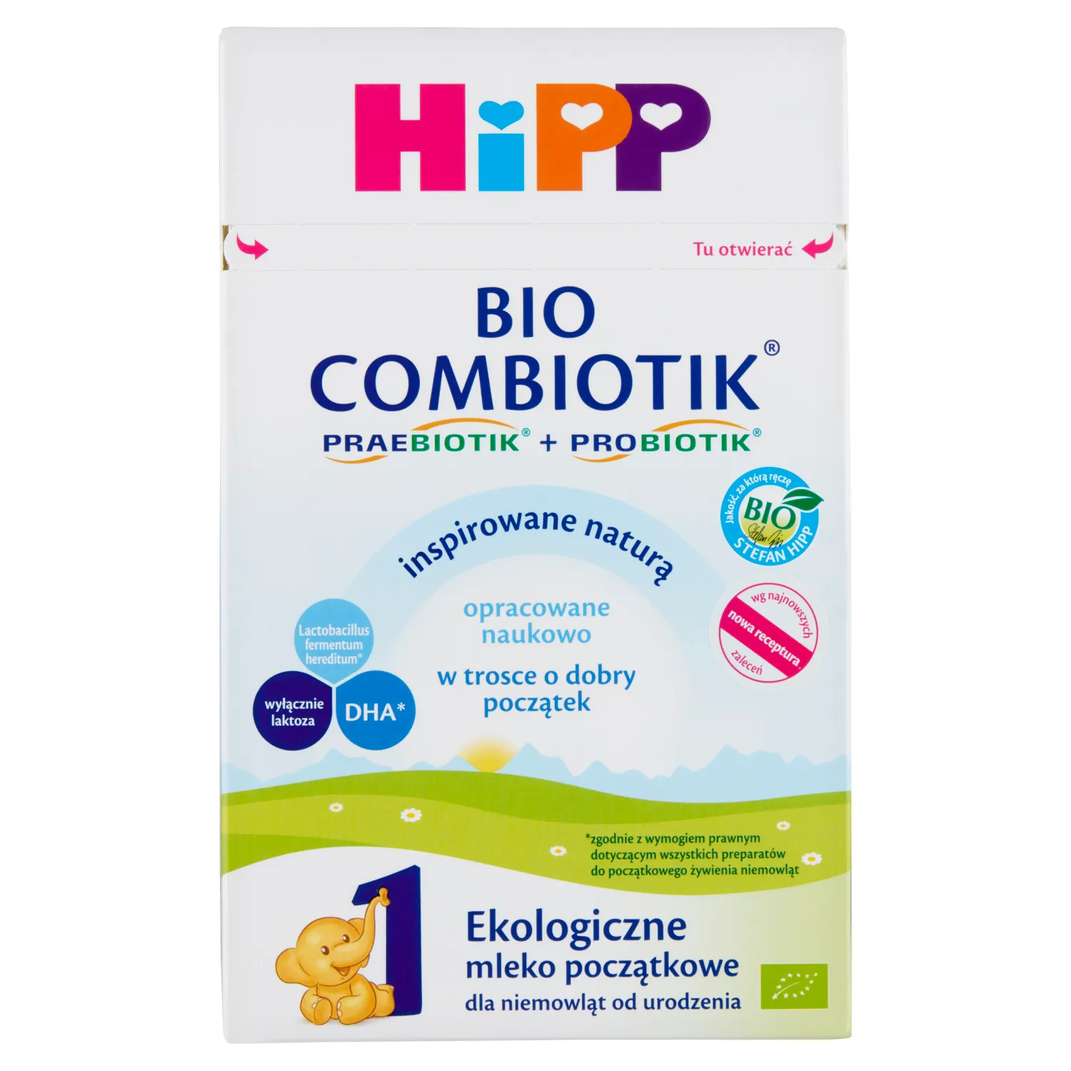 HiPP BIO Combiotik 1, mleko początkowe dla niemowląt od urodzenia, ekologiczne, 750 g