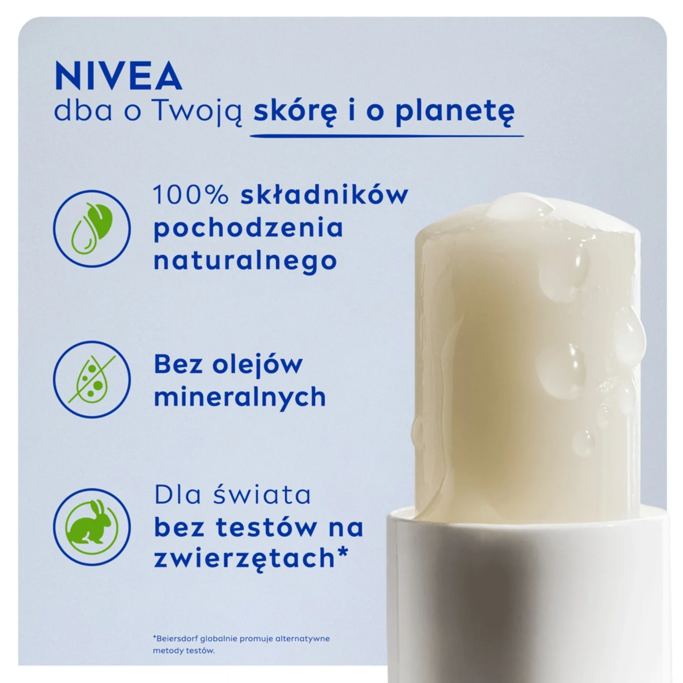 Nivea Original Care pielęgnująca pomadka do ust, 2 x 4,8 g