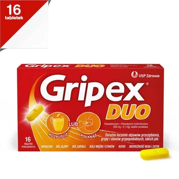 Gripex Duo, 500 mg + 6,1 mg, 16 tabletek 