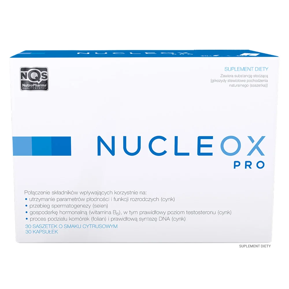 Nucleox Pro suplement diety, 30 saszetek + 30 kapsułek