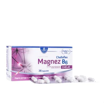 Chellaflex Magnez B6, suplement diety, 36 kapsułek 